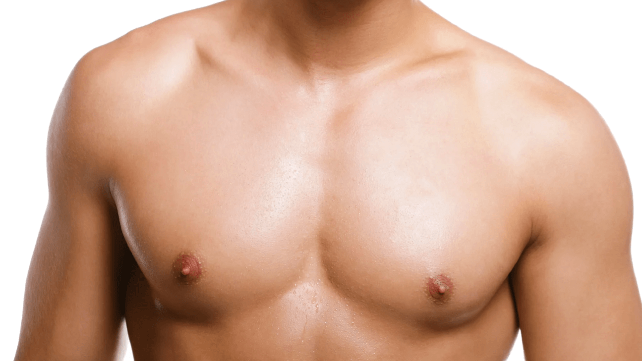 photo of man's chest